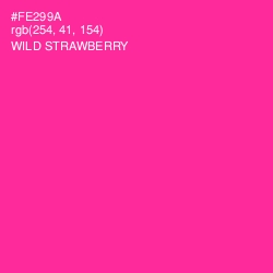 #FE299A - Wild Strawberry Color Image